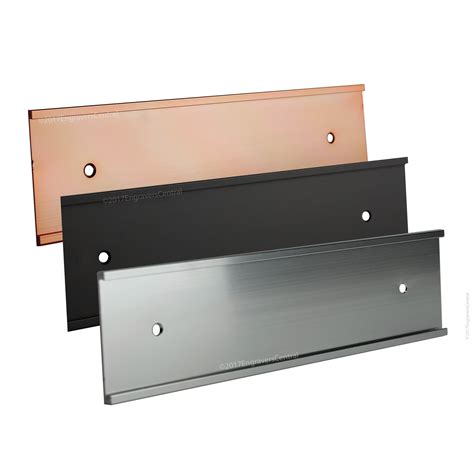 binder metal name plate brackets|name plate wall mount holder.